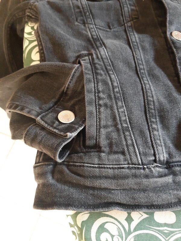 giubbotto in denim nero