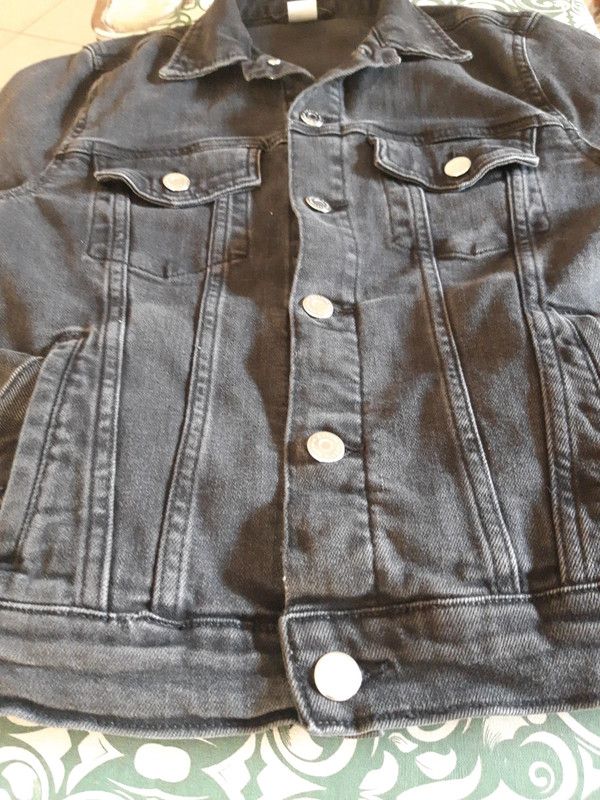 giubbotto in denim nero