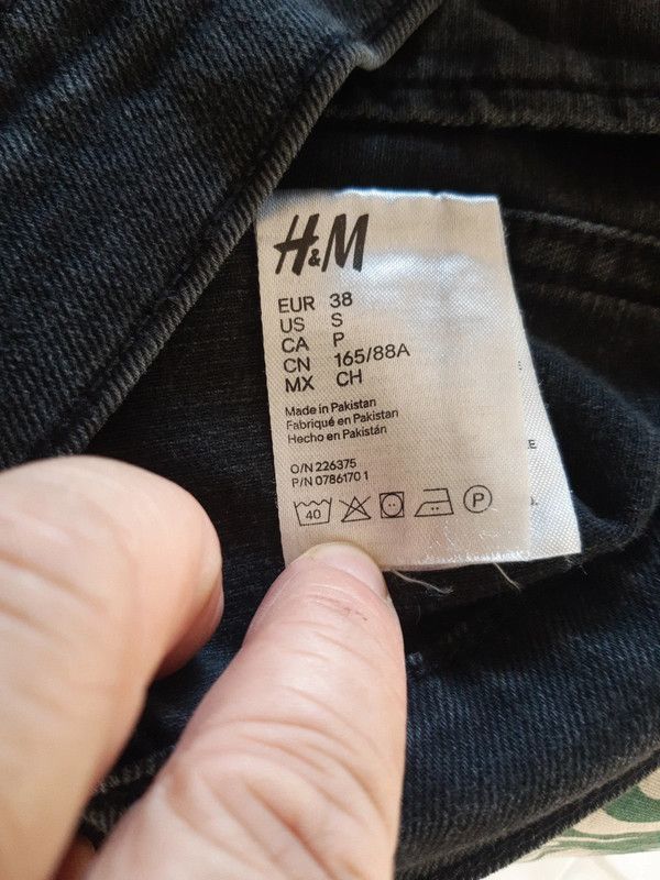 giubbotto in denim nero