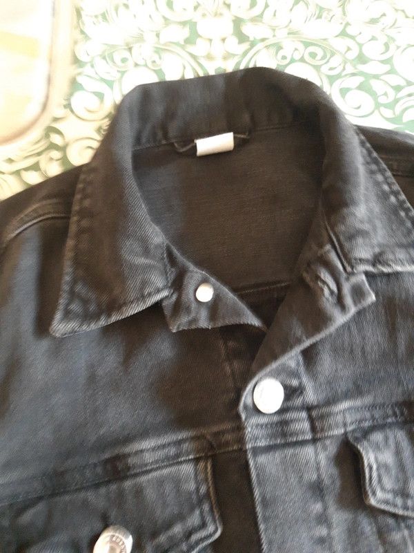 giubbotto in denim nero