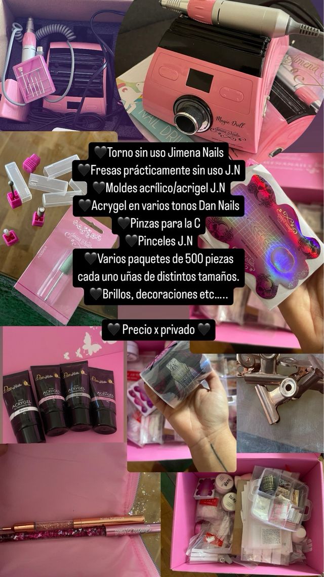 Torno uñas acrilicas