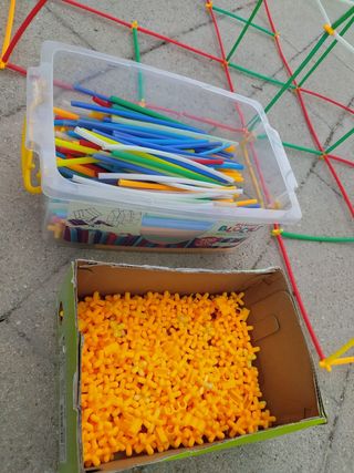 Kit construcción pajitas