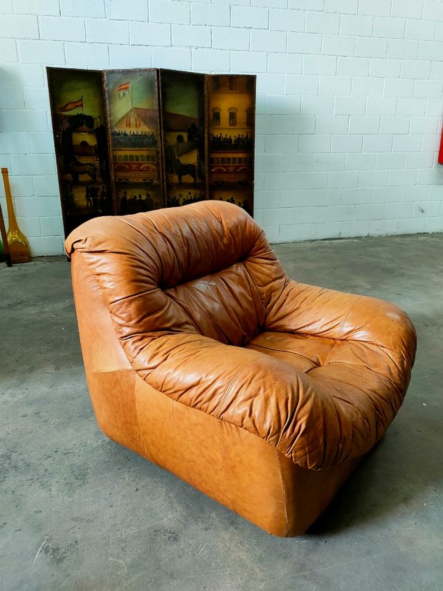 Sillon Piel J.F Mur Francia Vintage