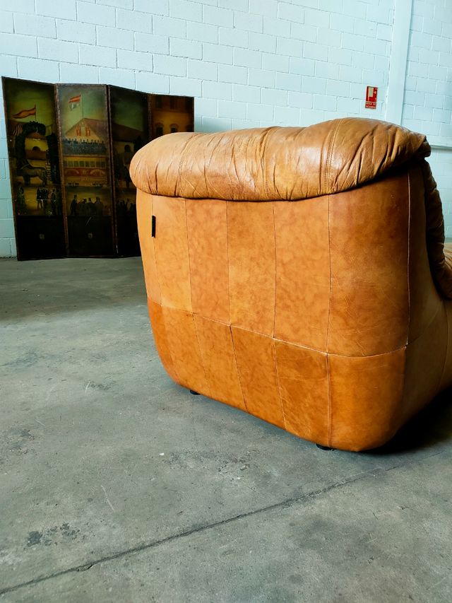 Sillon Piel J.F Mur Francia Vintage