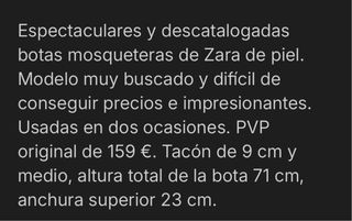 Botas altas mosqueteras XXL