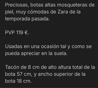 Botas altas de piel mosqueteras