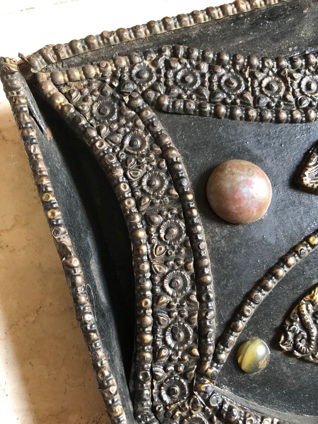 Antico rilievo in legno di Thailandia