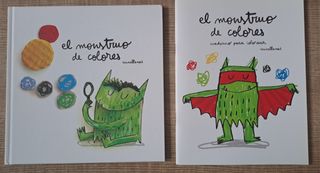 El monstruo de colores y el cuaderno para colorear