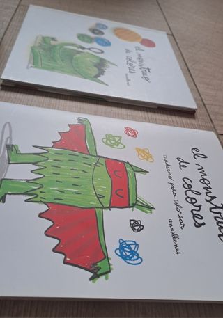 El monstruo de colores y el cuaderno para colorear