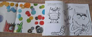 El monstruo de colores y el cuaderno para colorear