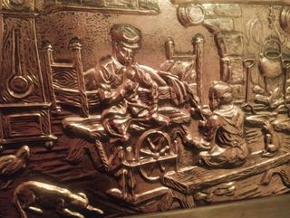 Dos cuadros de cobre antiguos