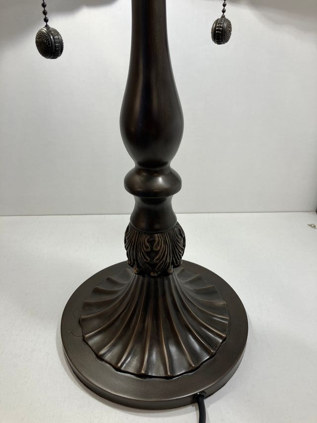 Lampada tavolo Tiffany doppia accensione