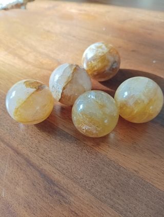 5 Sfere minerali 30 mm diametro quarzo