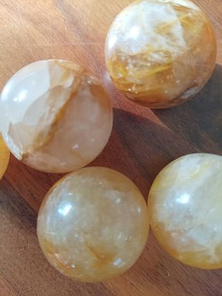 5 Sfere minerali 30 mm diametro quarzo