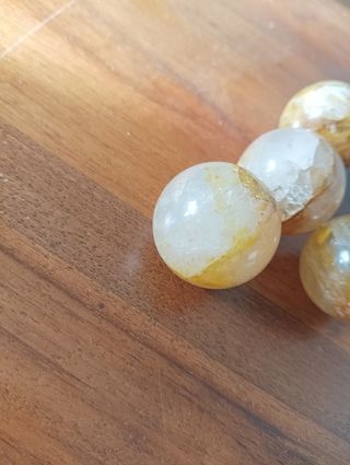 5 Sfere minerali 30 mm diametro quarzo