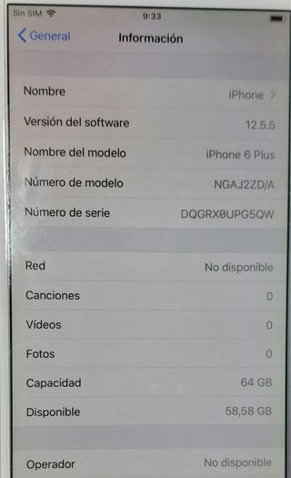Iphone 6S PLUS Silver 64GB