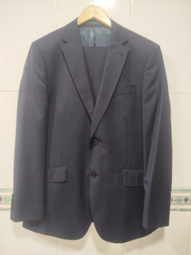 Traje hombre boda azul marino Cortefiel Talla 42