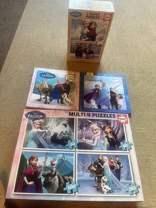 Pack Frozen puzzles y libros