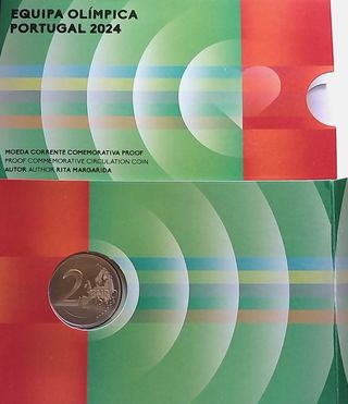 2 euros Portugal 2024 Equipo Olímpico