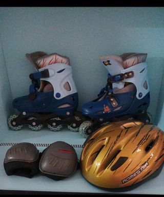 Juego de Patines y accesorios