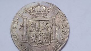 8 REALES PLATA CARLOS IV 1790 LIMA!!