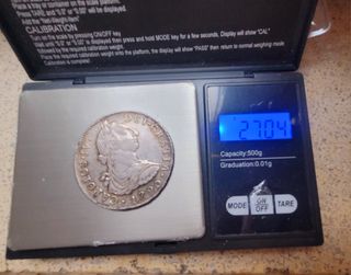 8 REALES PLATA CARLOS IV 1790 LIMA!!