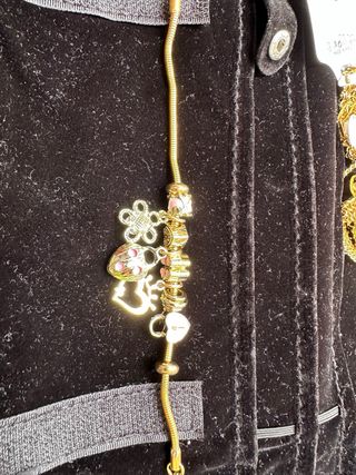 Pulsera bañada en oro 