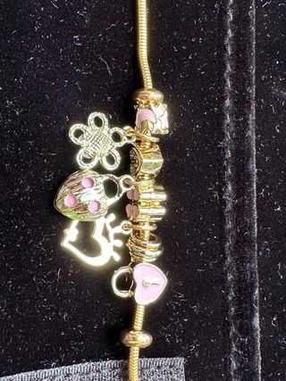 Pulsera bañada en oro 