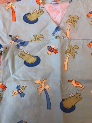 Bata con dibujos 