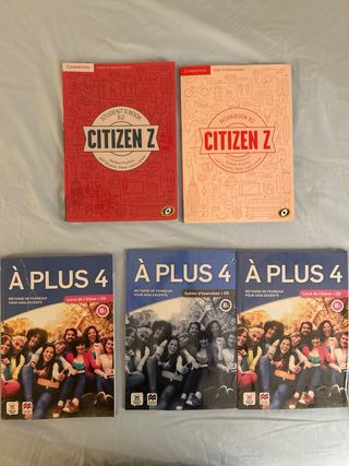 Libros  de la ESO DE frances e Ingles.