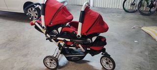 Carro doble para gemelos jane