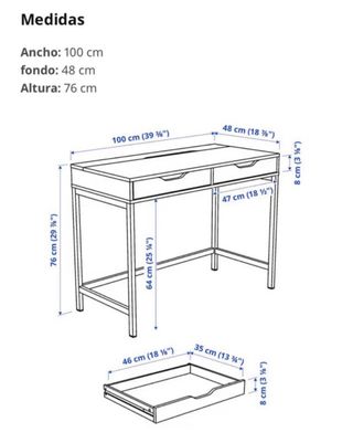 Escitorio tocador alex ikea