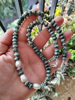 Collar perla y jaspe