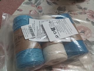 Set cotone cordino macramè 3mm