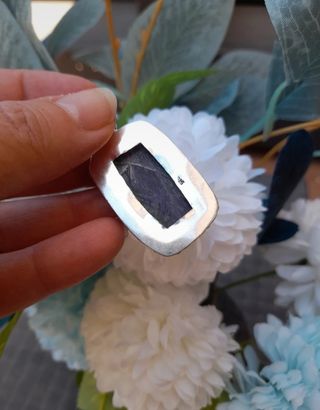 Colgante charoita plata NUEVO!