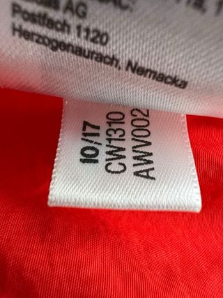 Adidas Giacca a Vento Nero Rosso Bianco S