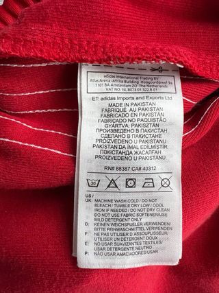 Pantaloni Adidas Firebird Rosso XS