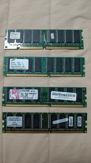 Módulos de memoria DDR