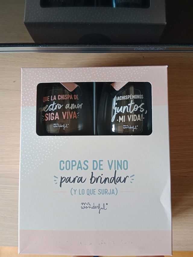 2 copas de vino mr wonderful 360 ml