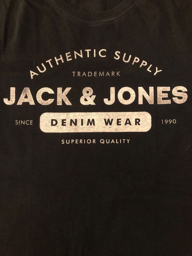 Maglietta nera manica corta Jack&Jones 