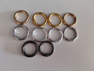Anillas Mosquetones pulseras llaveros