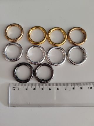 Anillas Mosquetones pulseras llaveros