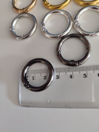 Anillas Mosquetones pulseras llaveros
