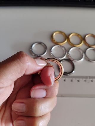 Anillas Mosquetones pulseras llaveros