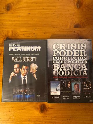 pack 5 peliculas de corrupción y poder