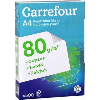 Paquete de 500 folios DIN A4 80 gramos Carrefour
