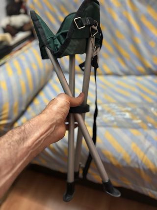 Silla pegable de pesca o montaña