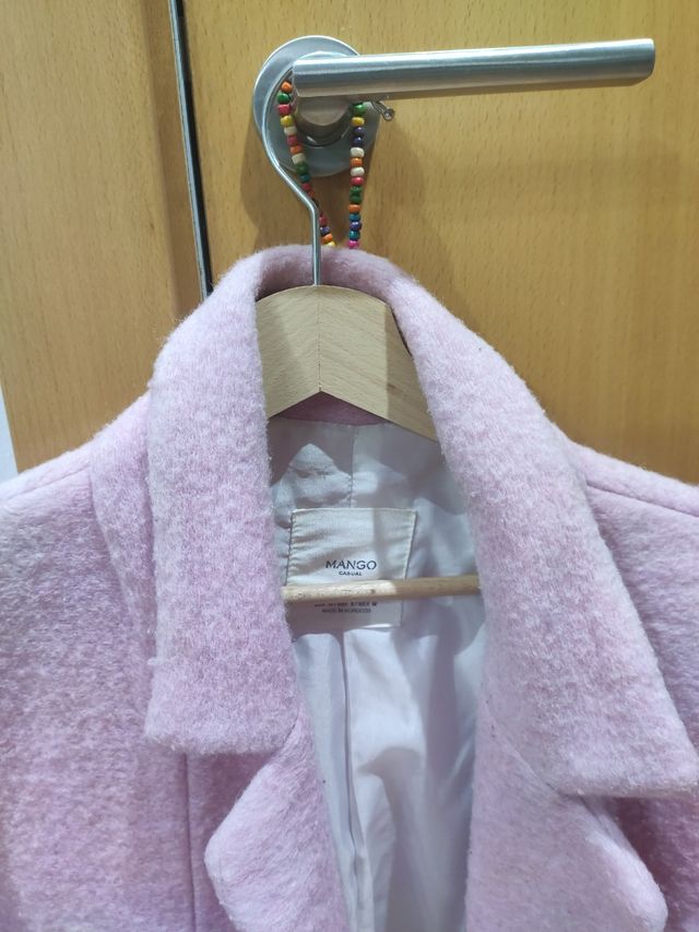 Abrigo rosa palo MANGO