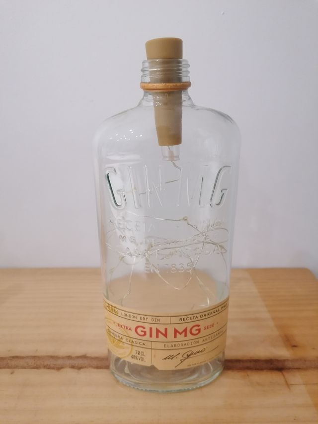 Lampara/ luz botella decorativa