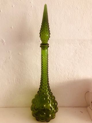 Botella rara vintage diseño italiano antigua 50cm